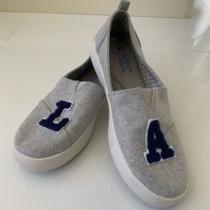 BOBS Skechers LA Dodgers slip on sneakers shoes 8